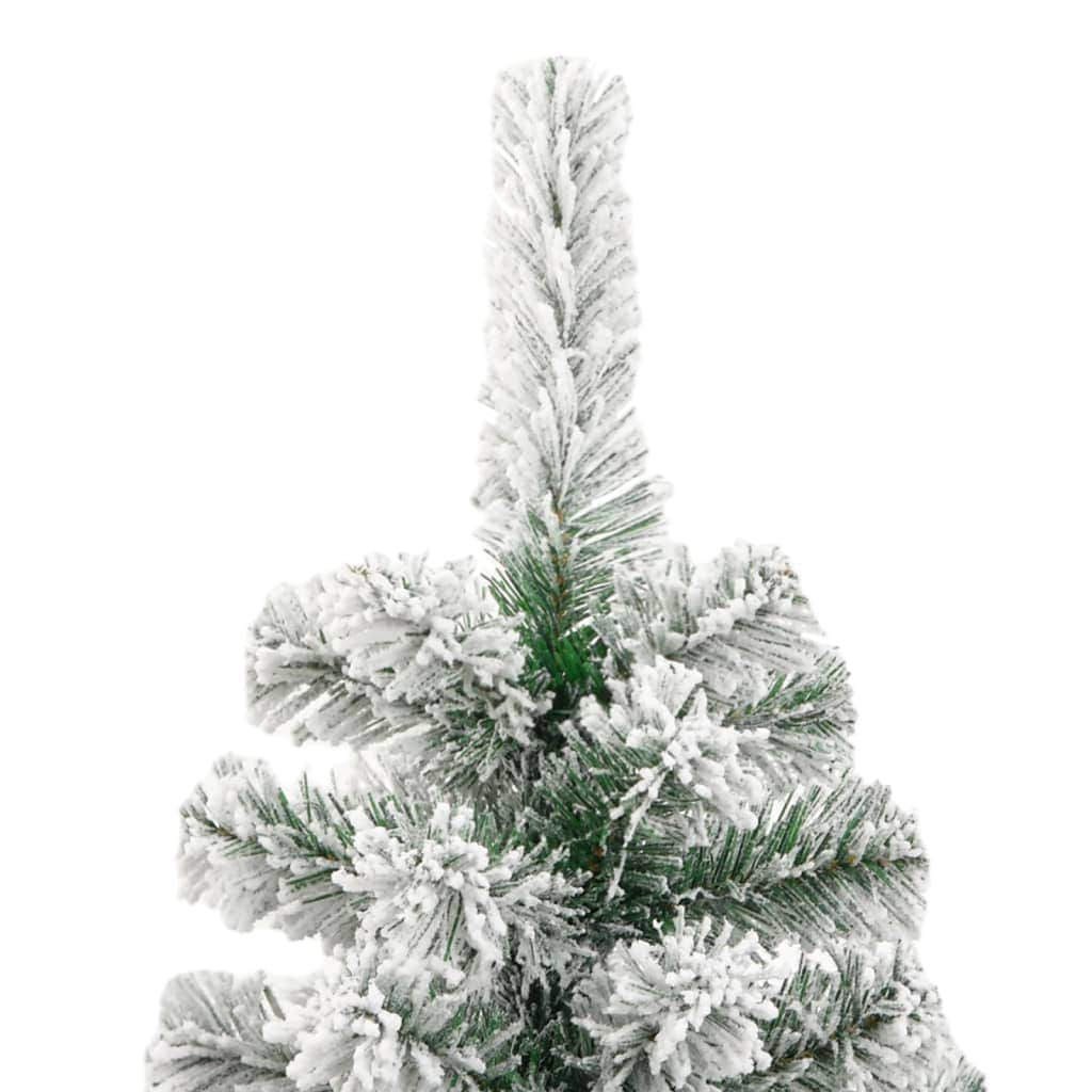 Wonderland Delight: Artificial Hinged Christmas Tree with Flocked Snow