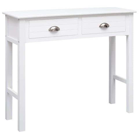 wood Console Table -White