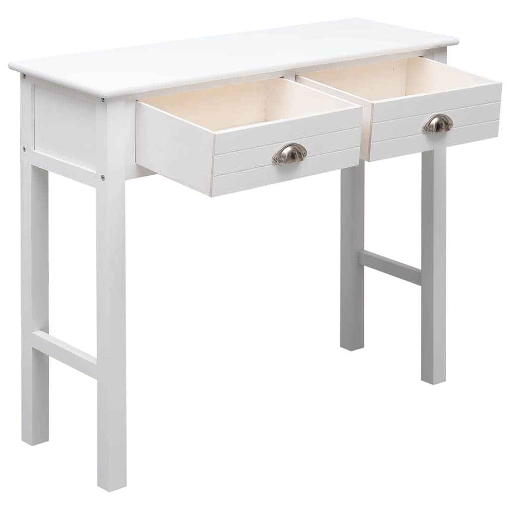 wood Console Table -White