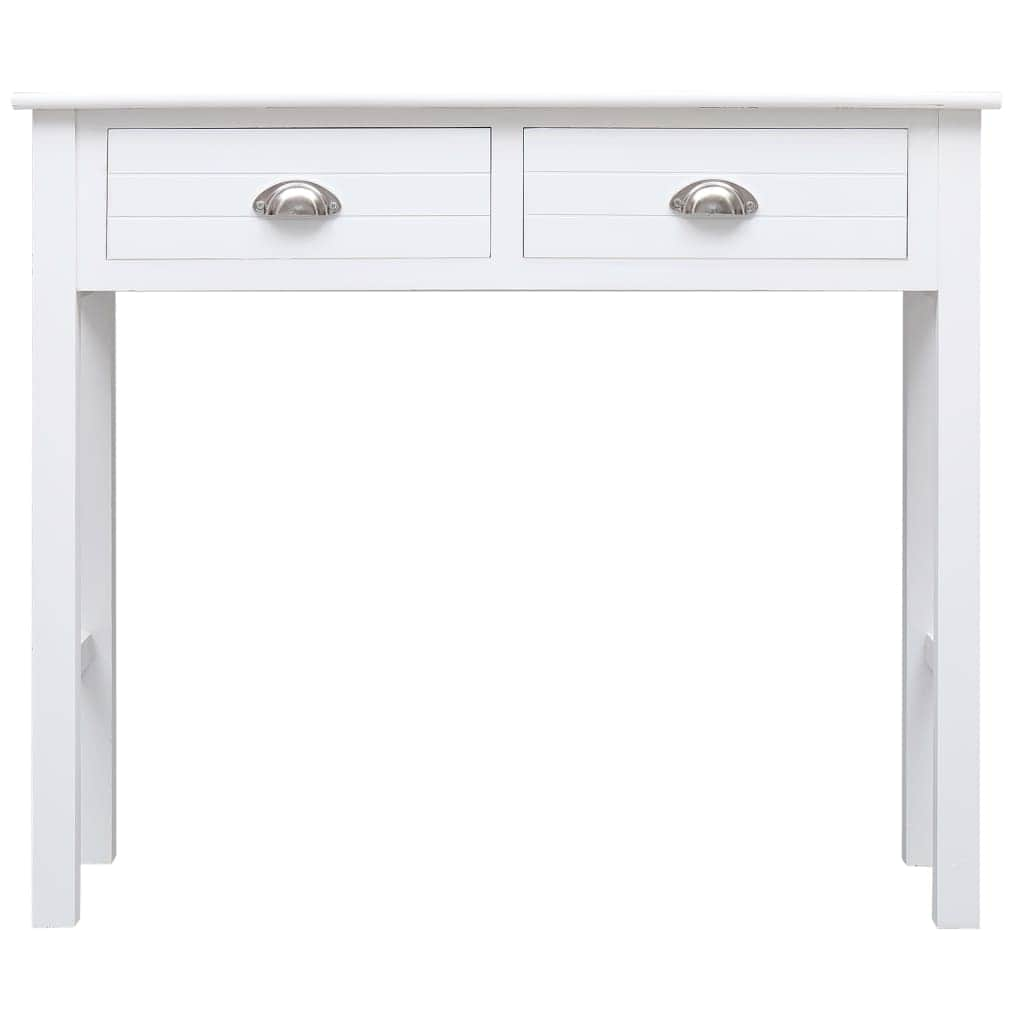 wood Console Table -White