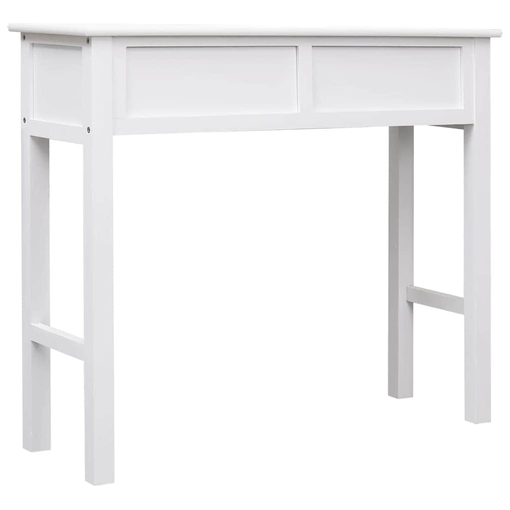 wood Console Table -White