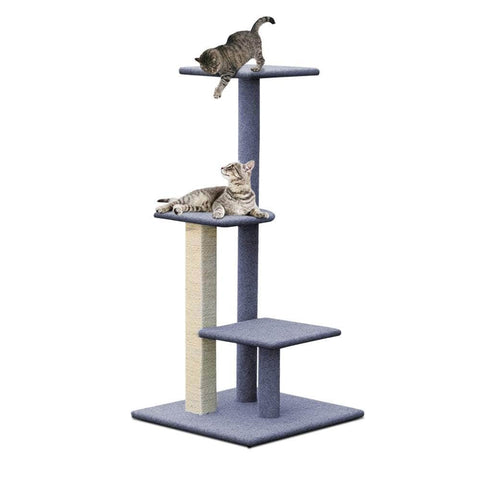 Wooden 124cm Cat Tree with Scratching Post