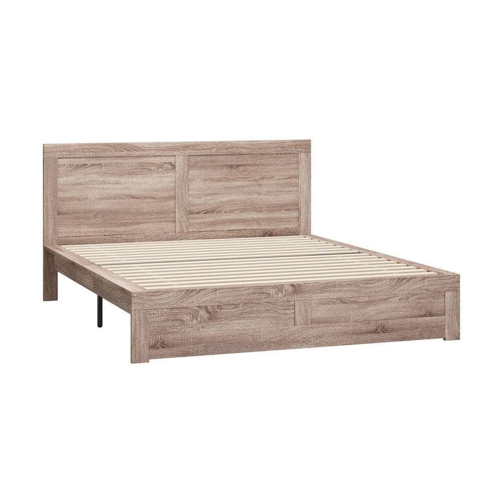 Wooden Bed Frame Contemporary Light Oak