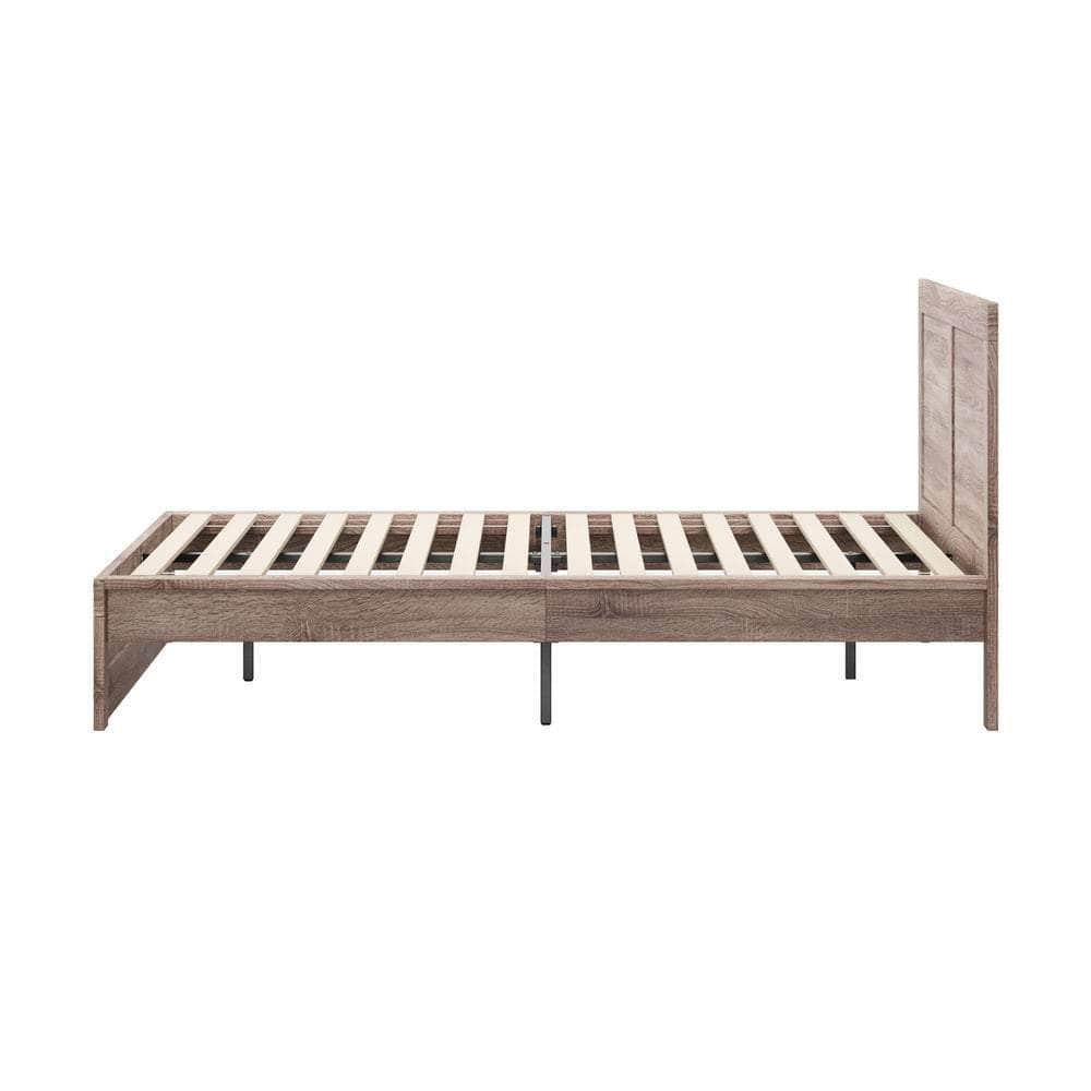 Wooden Bed Frame Contemporary Light Oak