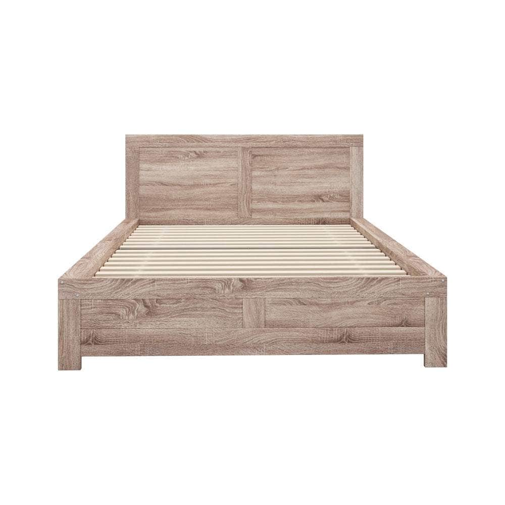 Wooden Bed Frame Contemporary Light Oak