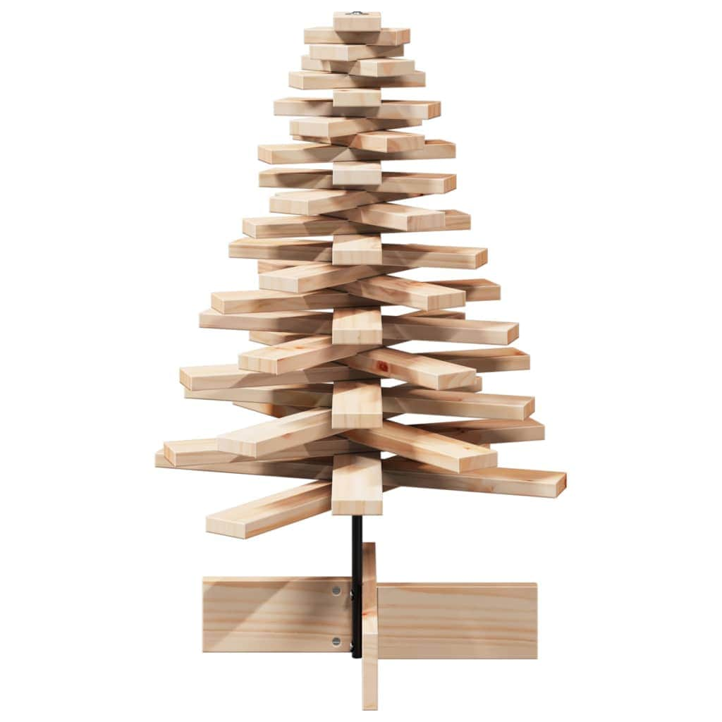 Wooden Christmas Tree for Decoration 112 cm Solid Wood Pine