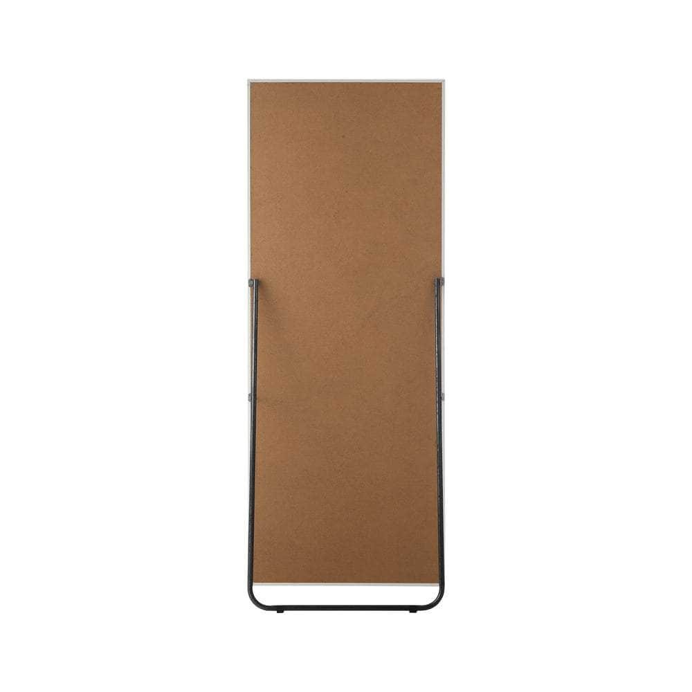 Wooden Full Length Mirror Rectangle Free Standing Black/White/Brown