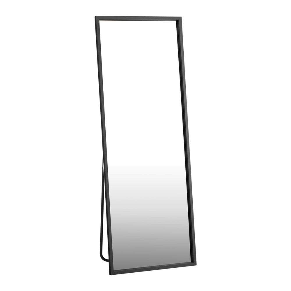 Wooden Full Length Mirror Rectangle Free Standing Black/White/Brown