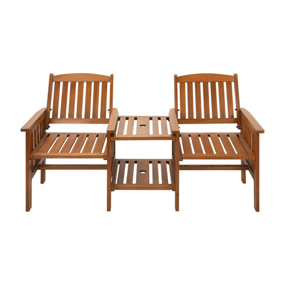 Wooden Garden Bench Chair & Table Loveseat Outdoor Furniture Patio