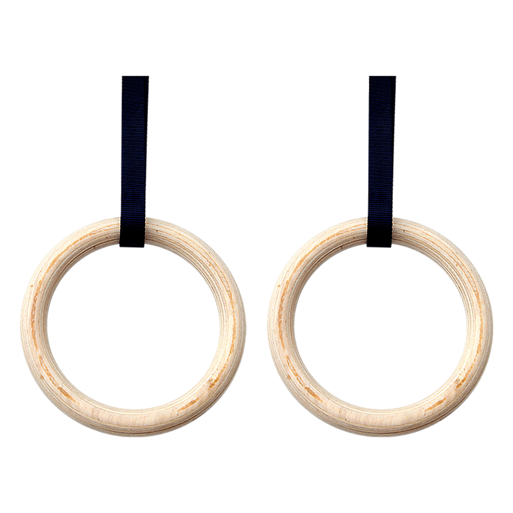 Wooden Gymnastic Rings Olympic Gym Strength Training