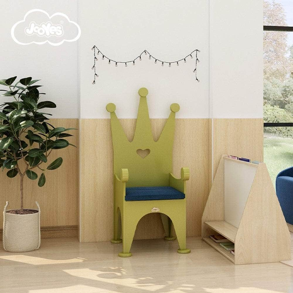 Wooden Kids Chair Crown - Green