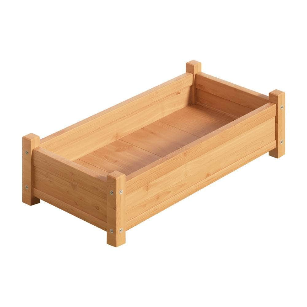 Wooden Raised Garden Bed 65x33x16cm Planter Box