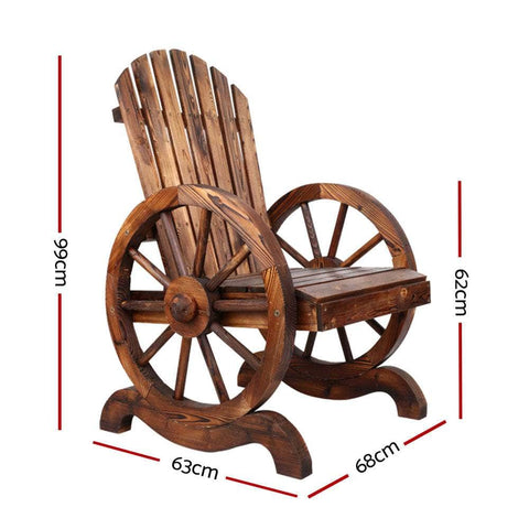 Wooden Wagon Chair Outdoor