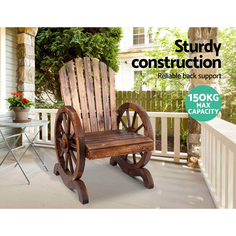 Wooden Wagon Chair Outdoor