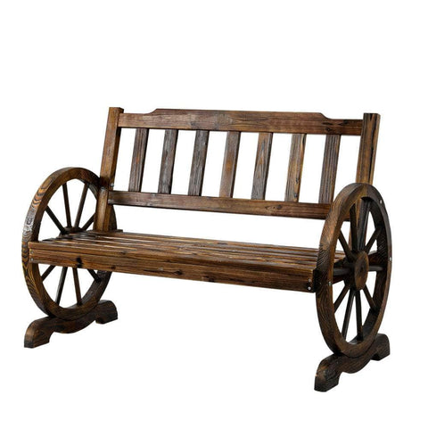 Wooden Wagon Wheel Chair