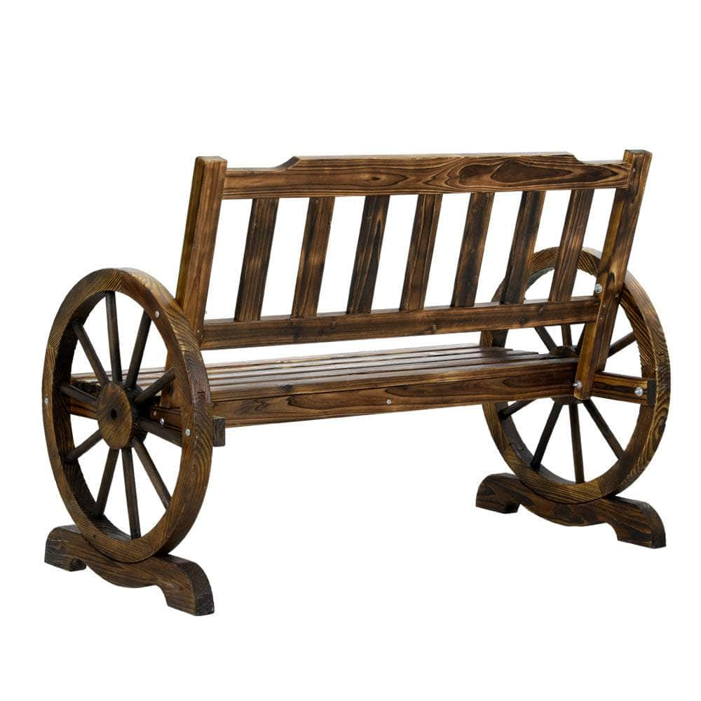 Wooden Wagon Wheel Chair