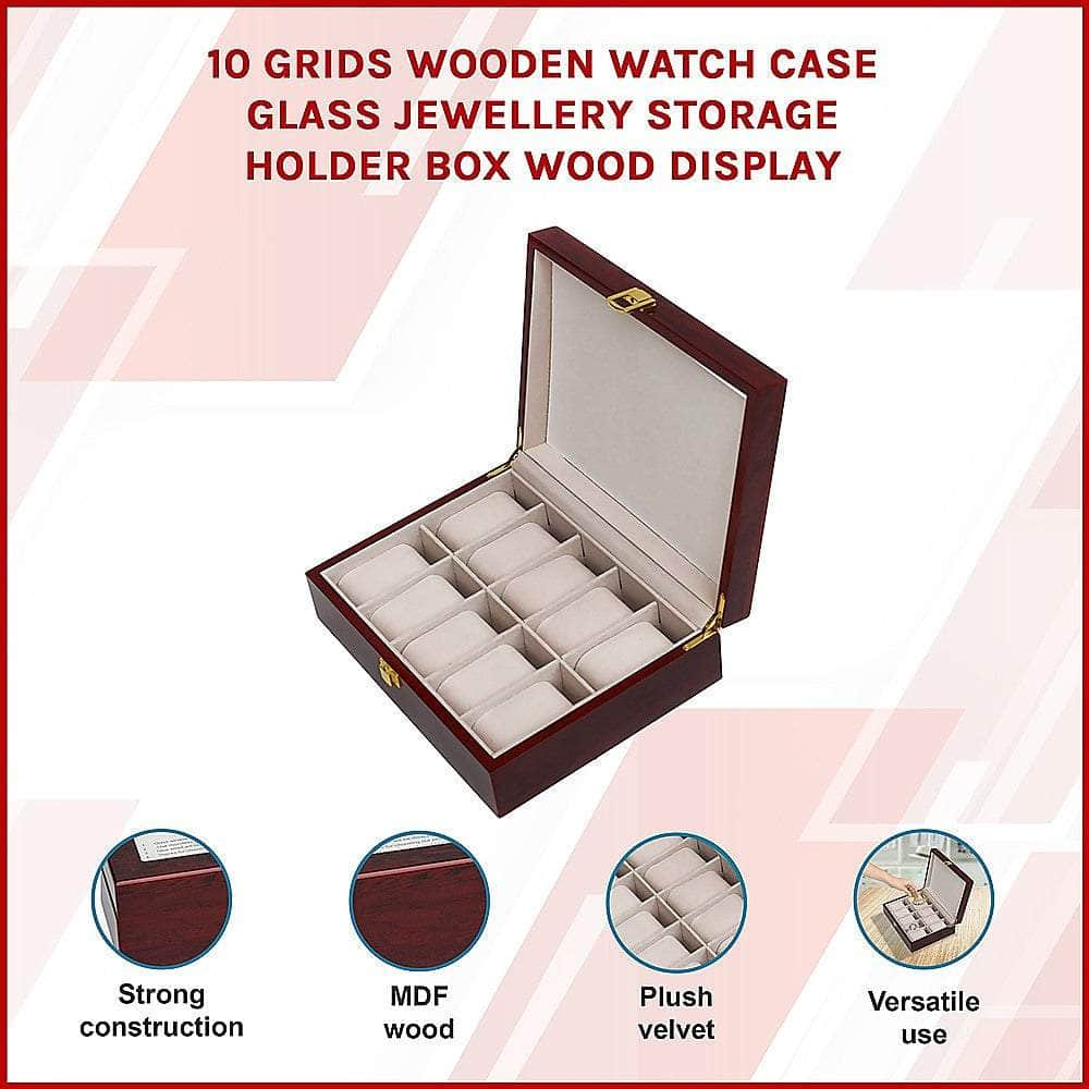 Wooden Watch Case Jewelry Storage Box