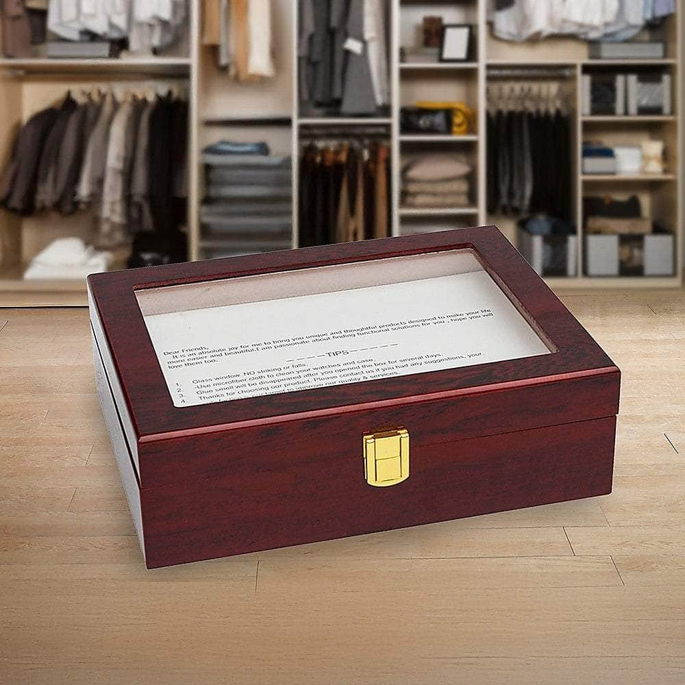 Wooden Watch Case Jewelry Storage Box