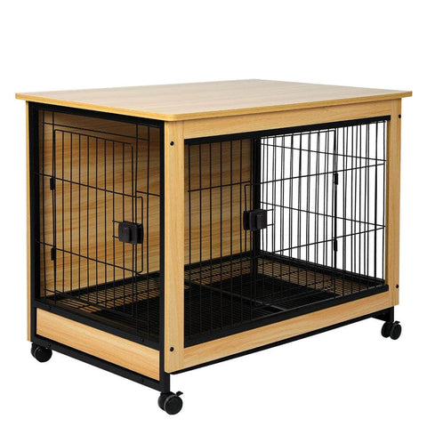 Wooden Wire Dog Kennel Side End XXL XX-Large