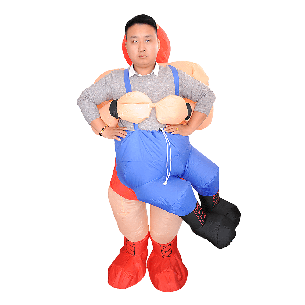 WRESTLER Fancy Dress Inflatable Suit -Fan Operated Costume