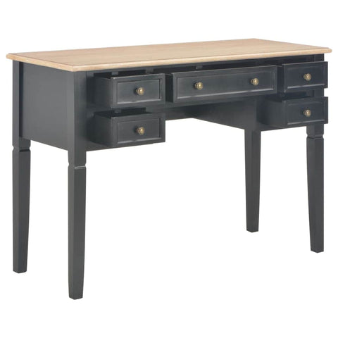 Writing Desk Black Wood