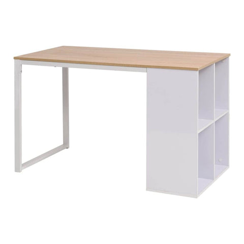 Writing Desk Oak and White