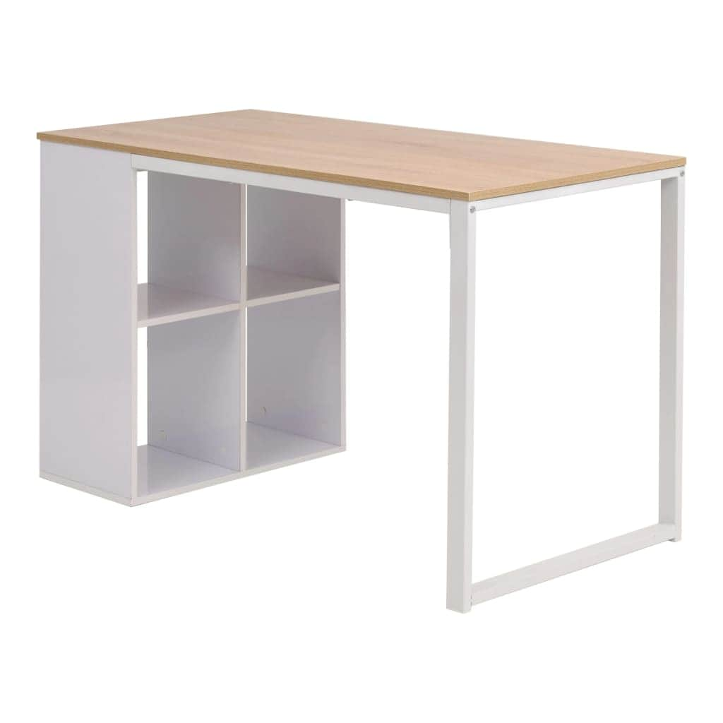 Writing Desk Oak and White