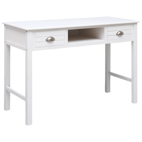 Writing Desk Paulownia wood White