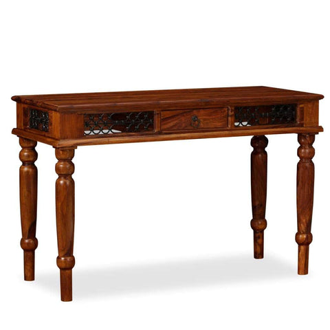 Writing Table Solid Brown Sheesham Wood