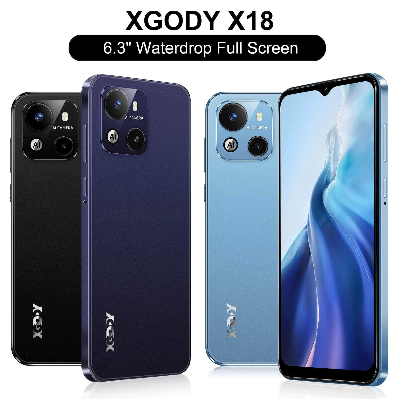 XGODY New Mobile phone Android 6.3" Dual SIM 4 Core