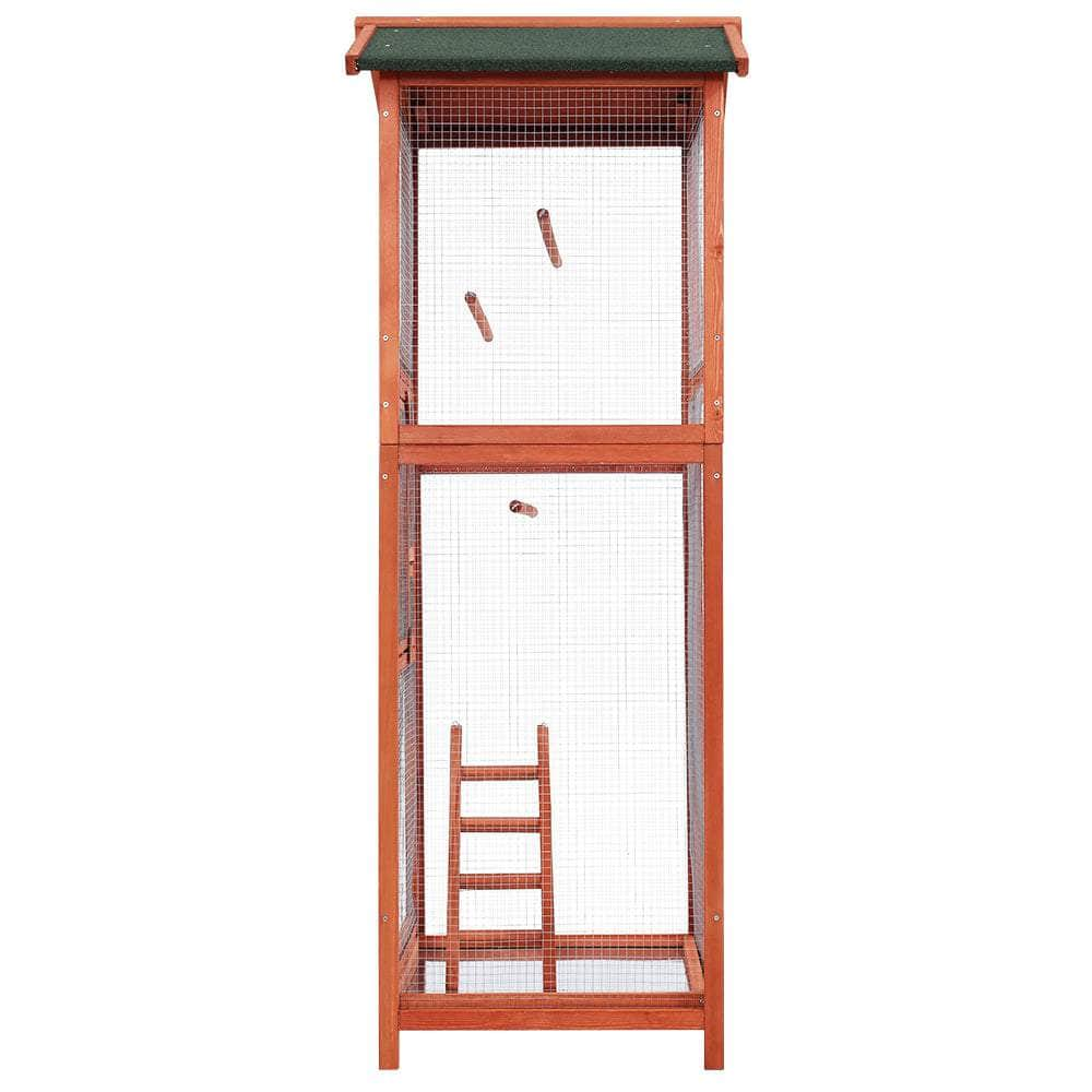 Xl Bird Cage 72X60X168Cm Wooden Aviary Parrot Carrier