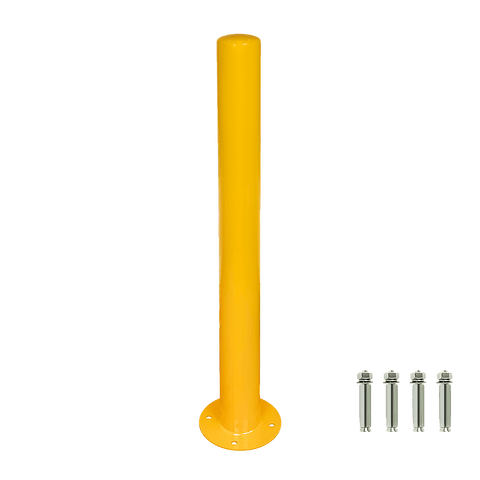 Yellow Heavy Duty Steel Bollard Post