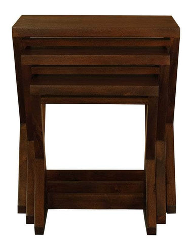 Manhattan Nest Of Tables - Set Of 3 (Mahogany)