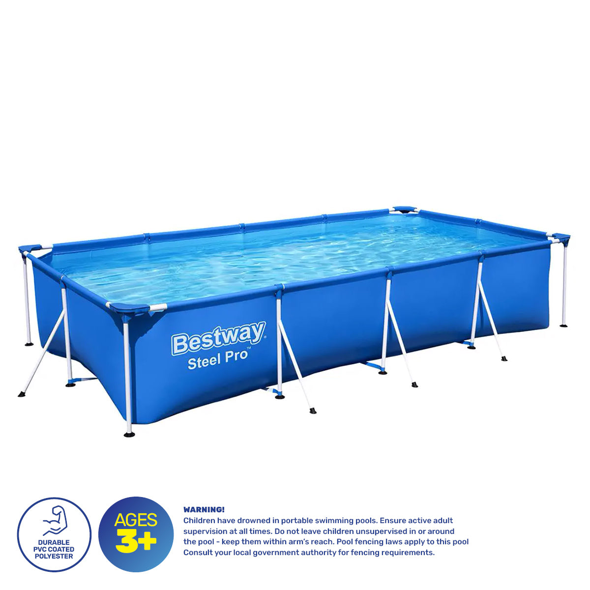 Above Ground Pool High Gauge PVC Construction 5700 Litre