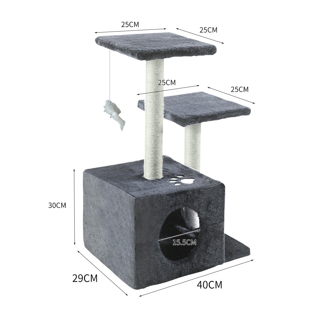 cat tree 0.6M Cat Scratching Post Tree Grey