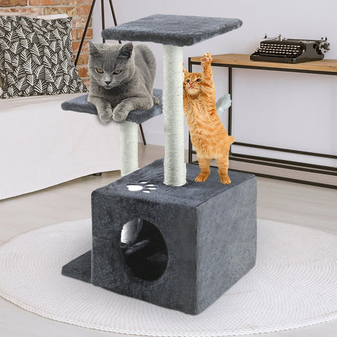 cat tree 0.6M Cat Scratching Post Tree Grey