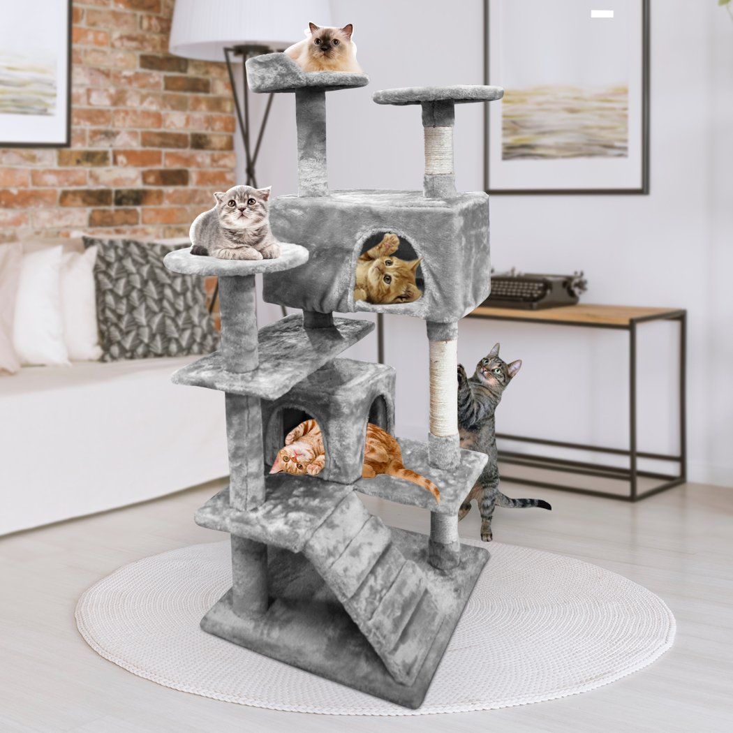 pet products 1.3M Cat Scratching Post Tree Gym House