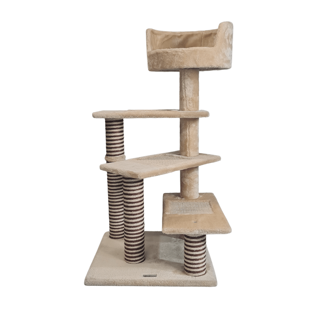 100cm Multi Level Cat Scratching Tree Beige