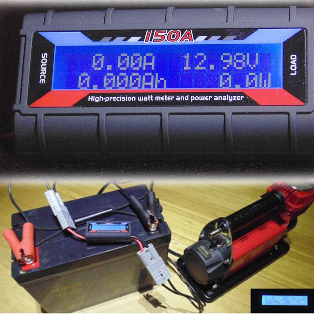 Other Tools 150A Watt Meter Power Analyzer Digital LCD Solar Volt Amp Anderson Style Plug AU