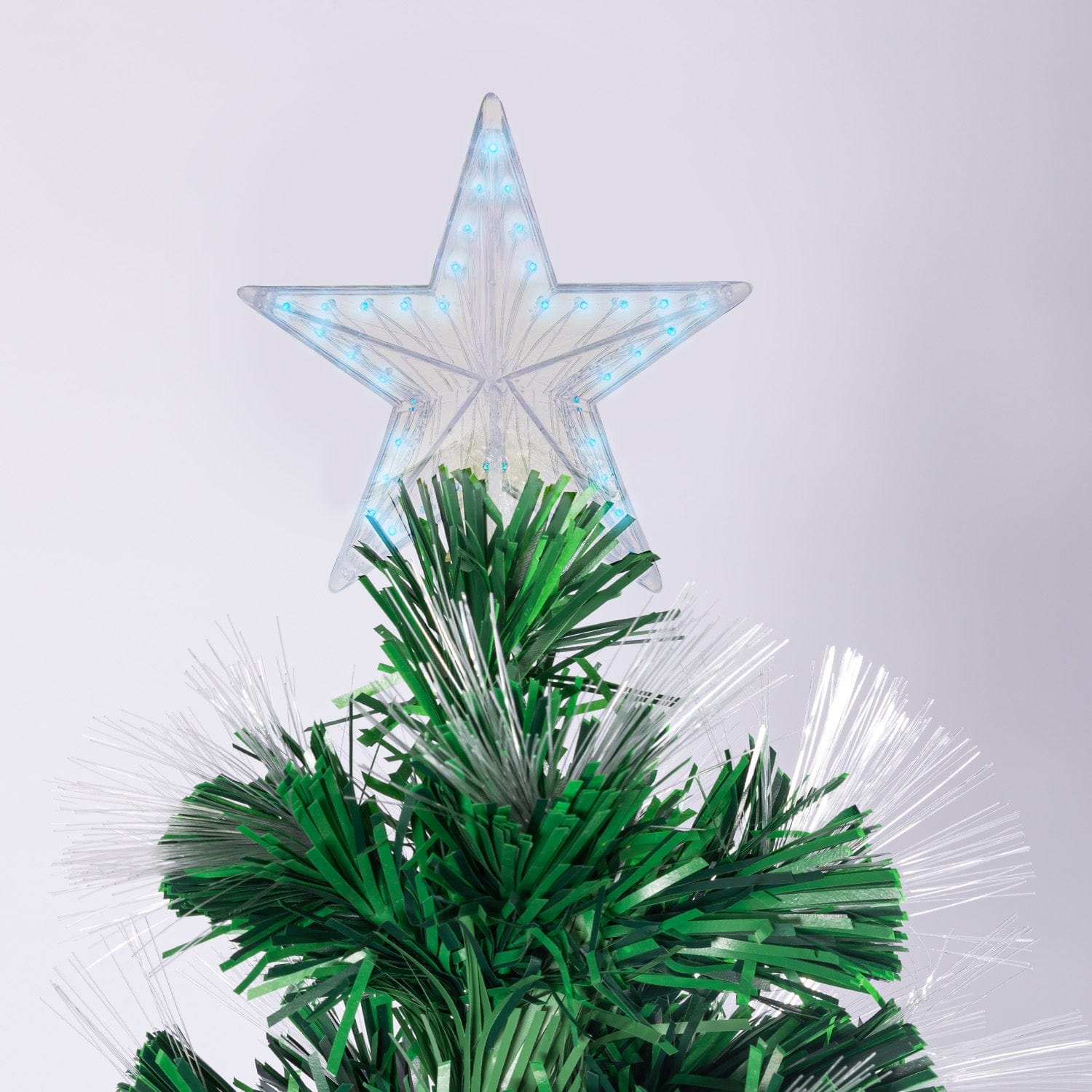 2.1m Enchanted Pre Lit Fibre Optic Christmas Tree