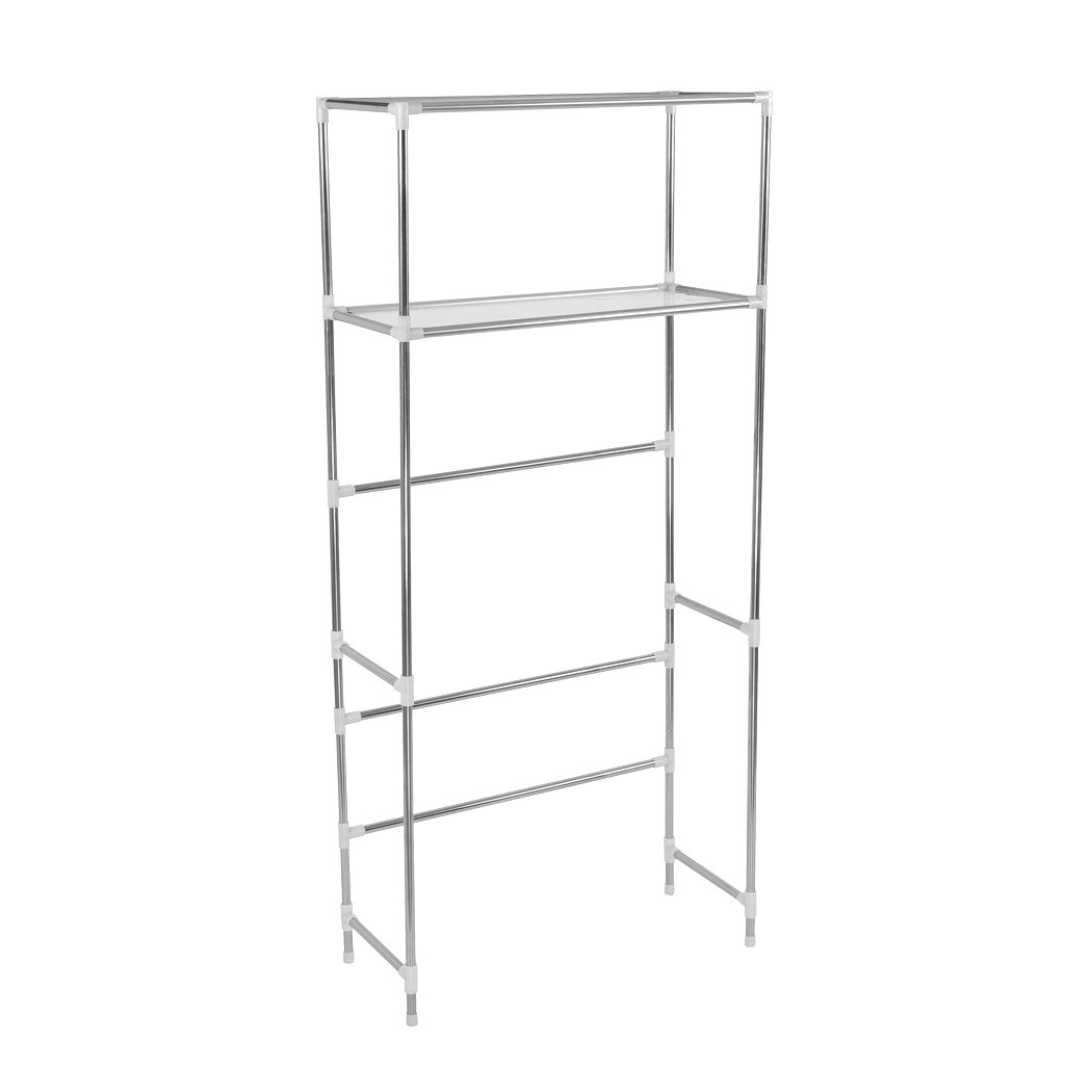 bathroom 2 Tier Bathroom Laundry Storage Rack