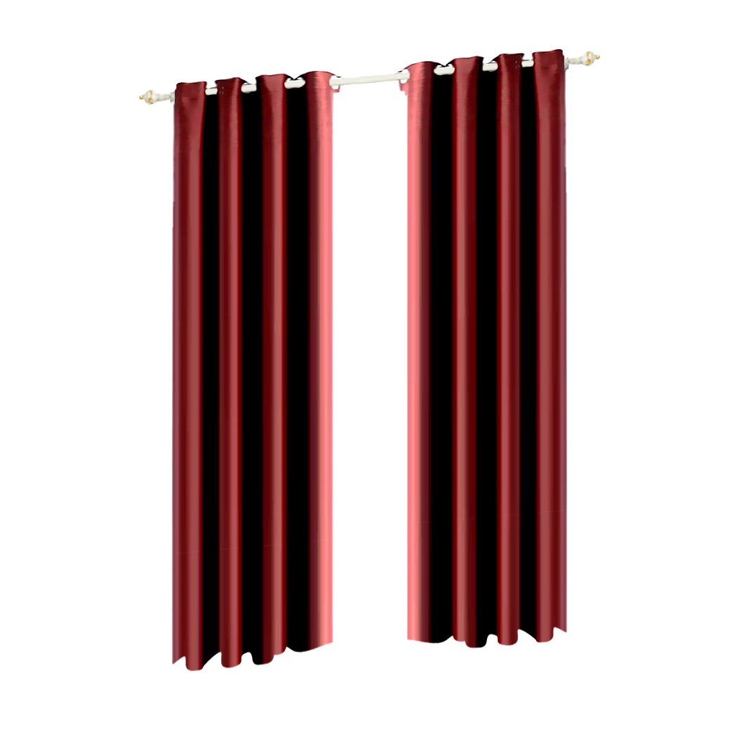 Living Room 2x Blockout Curtains Panels 140x230cm