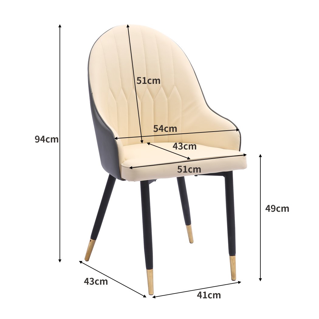 dining room 2x Dining Chairs Kitchen Steel Chair