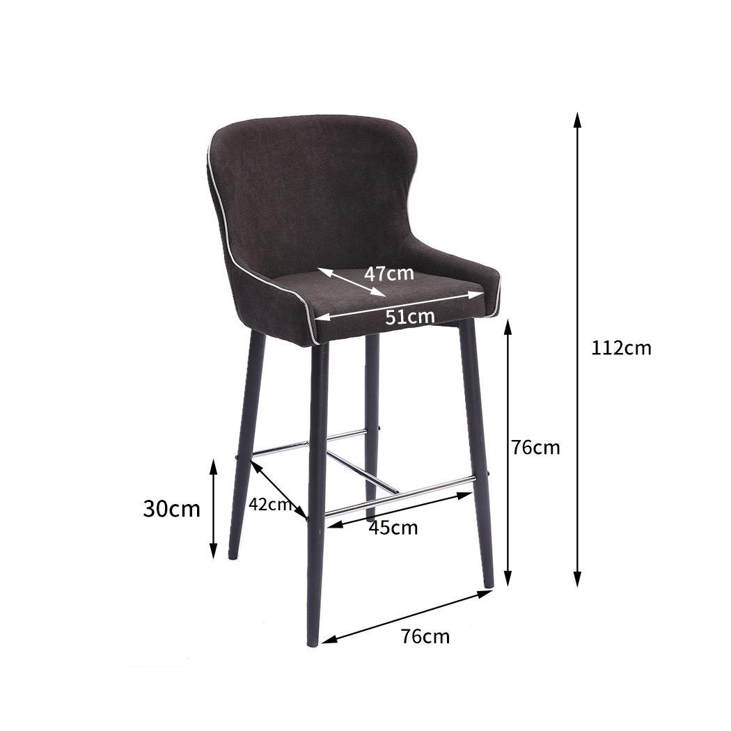 bar stool 2x Metal Industrial Barstools