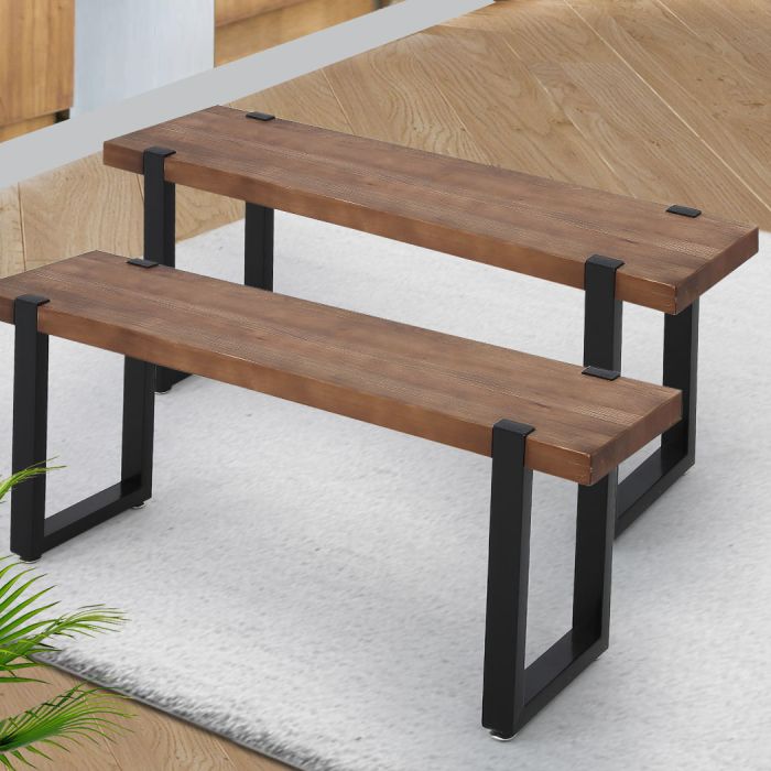 2x Wooden Kitchen Outdoor Garden Patio Chair