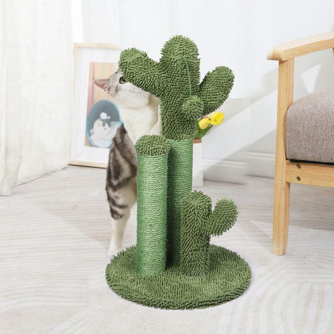 3-tier Cat Scratching Posts Pole Tree Kitten Climbing Scratcher