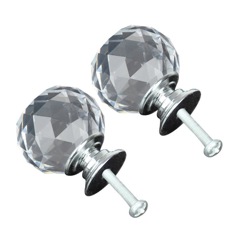 Door Crystal Knob 30mm 10Pack Clear Crystal Glass Door Pull Knobs