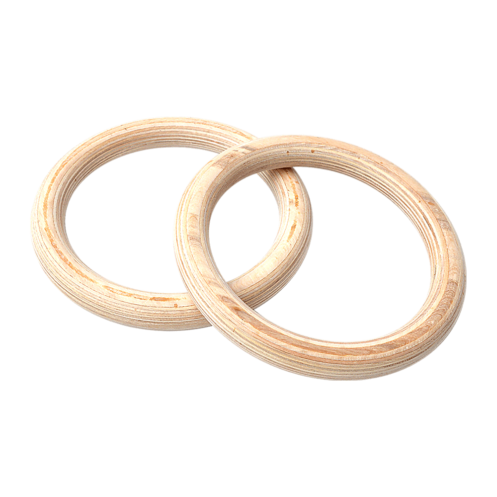 32mm Wooden Gymnastic Rings Olympic Gym Rings Strength Training