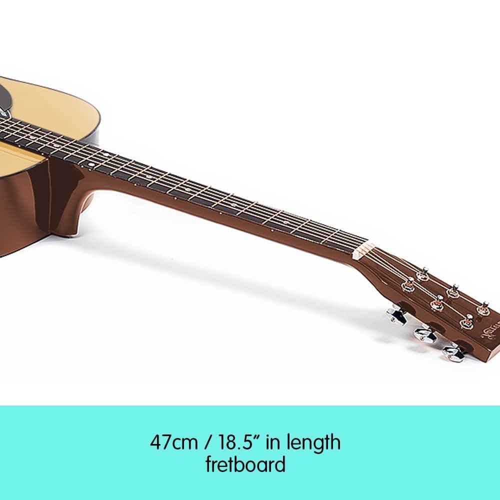 38in Cutaway Acoustic Guitar with guitar bag - Natural