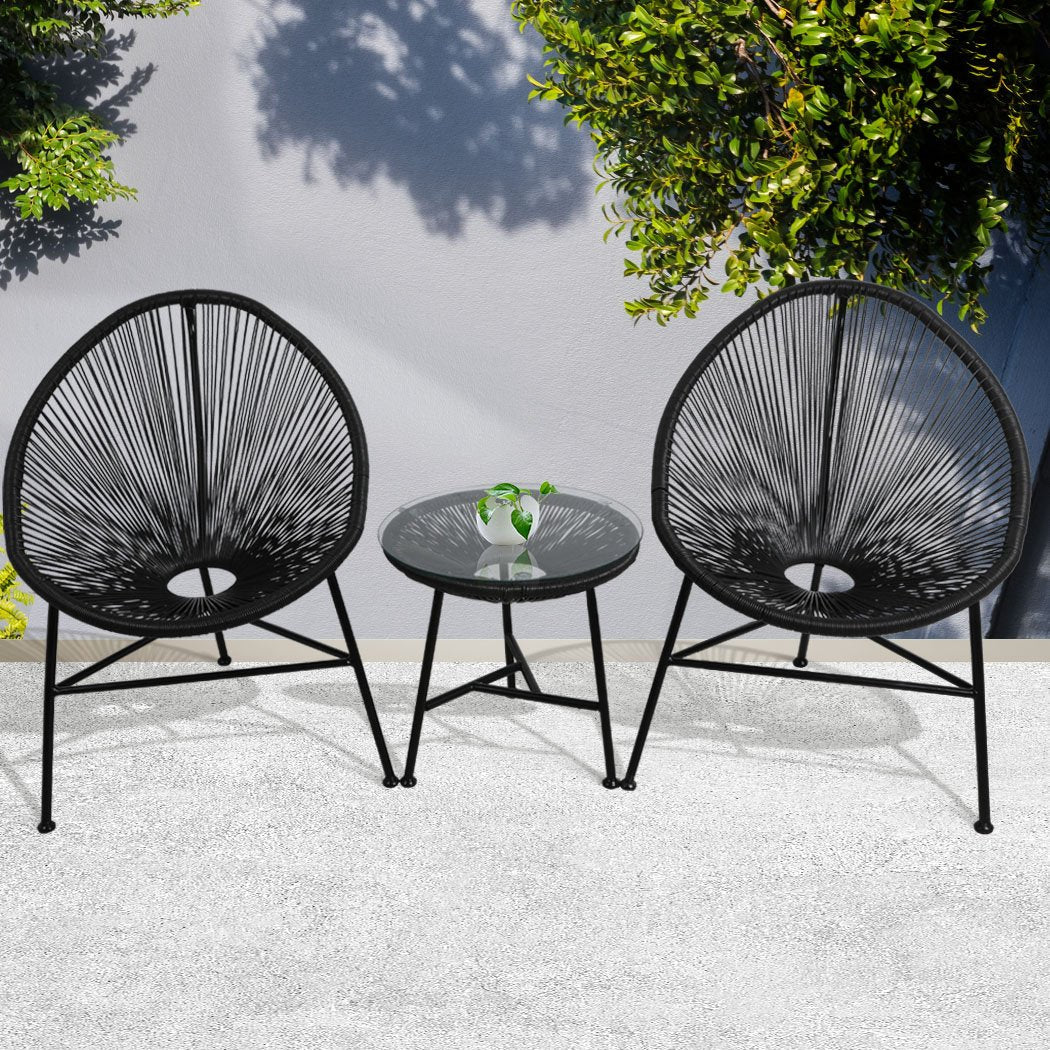 outdoor furniture 3Pcs Outdoor Chairs Bench